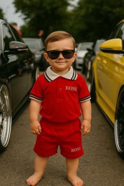 Conj Chefinho Hugo Boss | Polo + Shorts