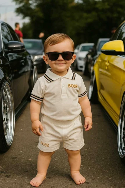 Conj Chefinho Hugo Boss | Polo + Shorts